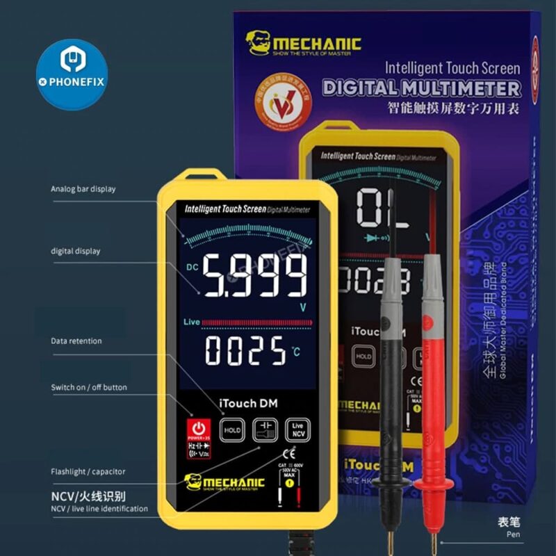 Mechanic iTouch DM Intelligent Touch Screen Multimeter